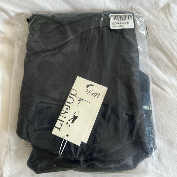 LINJOU Women’s Satin Sweetheart Neckline Wrap Dress - Picture 3 of 3